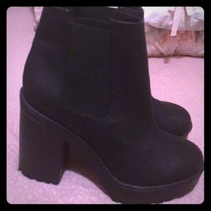 Fierce chunky ankle boots